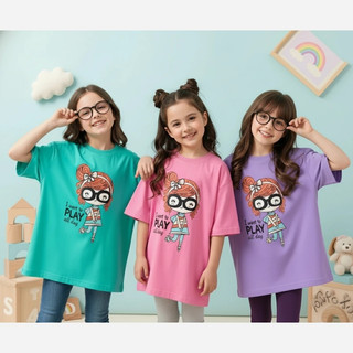 تیشرت دخترانه سایز 40 تا 65. تیشرت دخترانه نخ پنبه